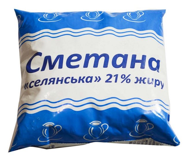 Сметана АДАЛІС 21%, 400г, плівка поліетиленова